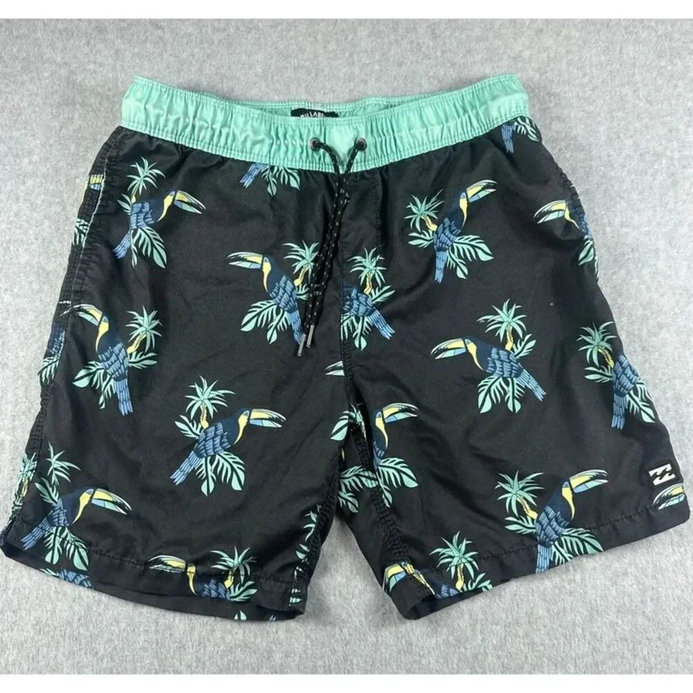 Billabong Men’s Medium Toucan Tropical Swim Trunks